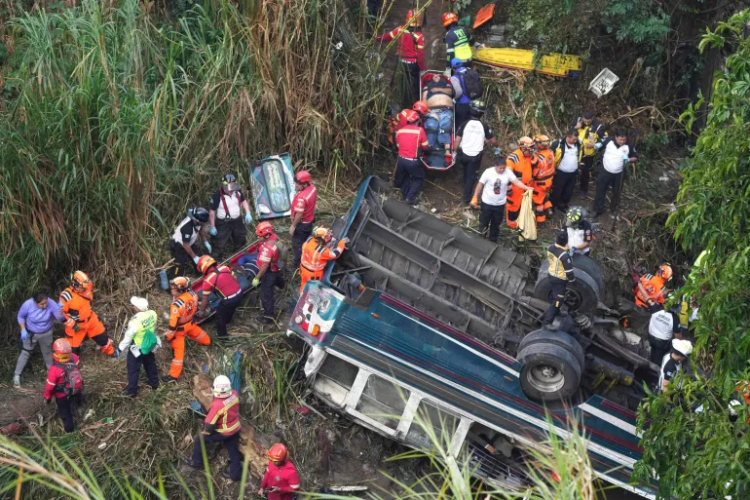 Guatemala Bus Tragedy: 51 Dead in Devastating Bridge Crash.