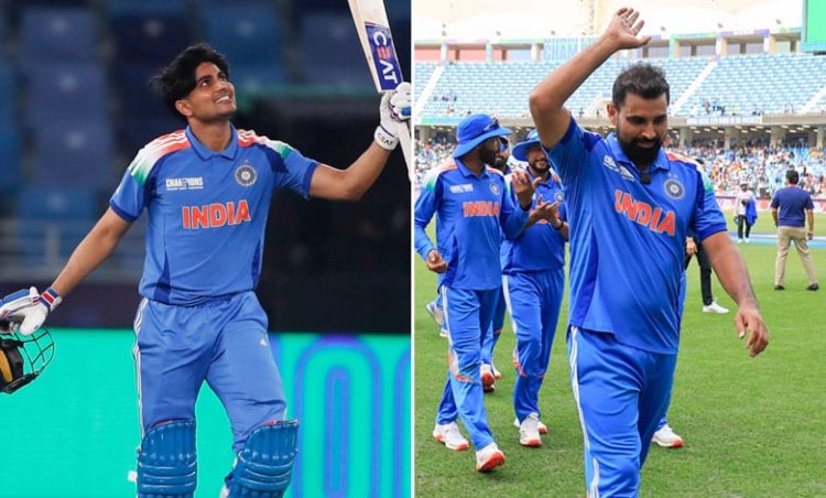 India Defeats Bangladesh in Champions Trophy Opener: Shami’s Five-Wicket Haul & Gill’s Unbeaten Century Shine